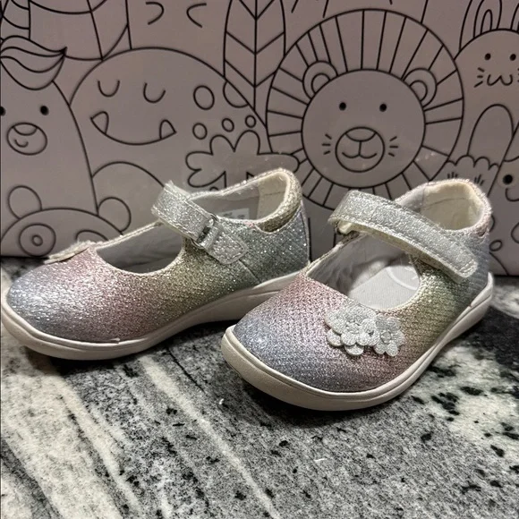 Stride Rite | Shoes | Stride Rite Silver And Pink Kids Dress Shoes |  Poshmark